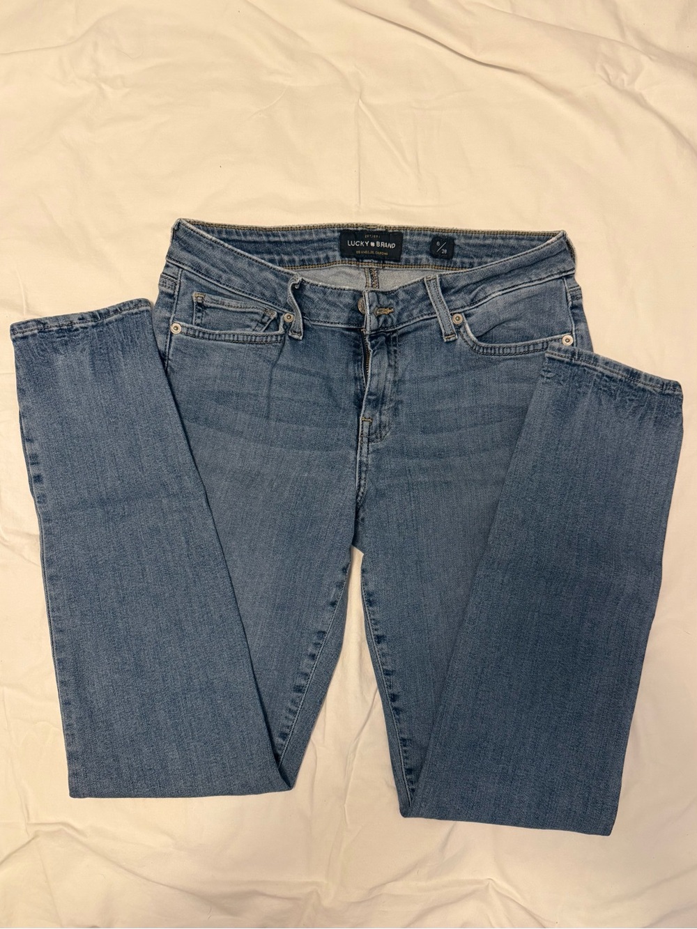 Lucky Brand Women's Medium Blue Straight Leg Jeans